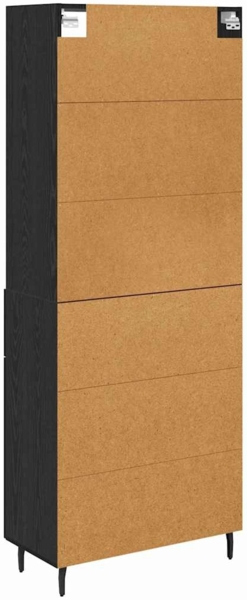 vidaXL Highboard Schwarz Eichen-Optik 69,5 x 34 x 180 cm 3416120 Bild 9