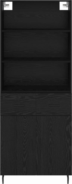 vidaXL Highboard Schwarz Eichen-Optik 69,5 x 34 x 180 cm 3416120 Bild 7