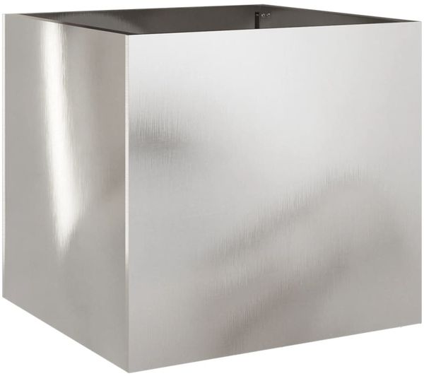 vidaXL Pflanzkübel Silbern 42x40x39 cm Edelstahl 841555 Bild 2