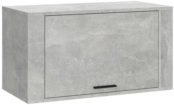 Wand-Schuhschrank, Schuhkipper für Flur, skandinavisch Betongrau 70x35x38 cm Holzwerkstoff