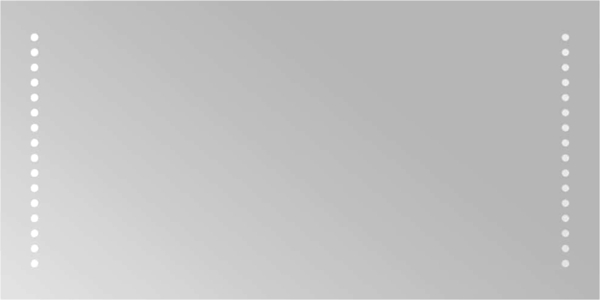 vidaXL LED-Badspiegel 60x30 cm 151724