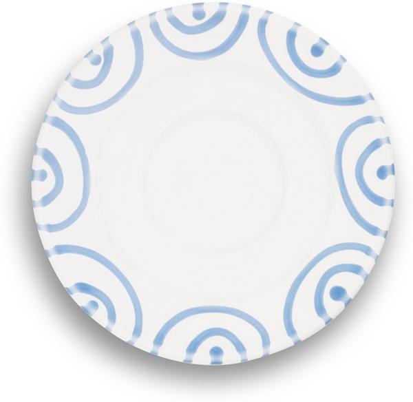 Gmundner Keramik Blaugeflammt, Unterteller Kaffee Gourmet (Ø 16cm)