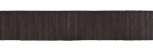vidaXL Teppich Rechteckig Dunkelbraun 60x300 cm Bambus 376725