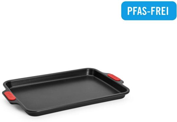 WOLL Backform Woll Let's bake! Backblech, 23x33 cm, (1-tlg), mit Antihaftversiegelung und integrierten Silikongriffen, PFAS-Frei