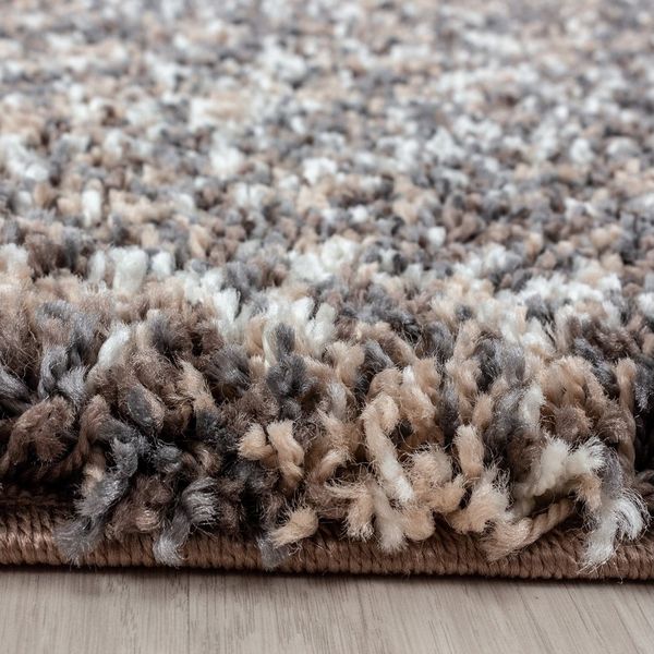 Villa Möbel Hochflor-Teppich Enjivo, Rechteckig, Höhe: 30 mm, Teppich Meliert Design Teppich Wohnzimmer versch. farben und größen