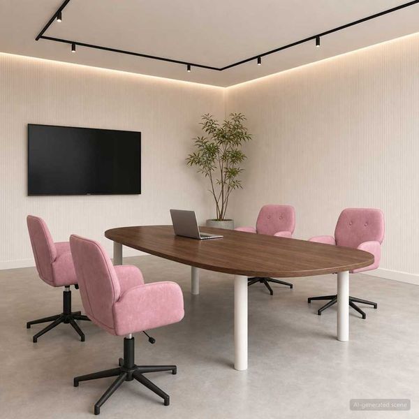vidaXL Drehstühle 4 Stk. 54 x 55 x 90 cm Rosa Samt (V) 3428332