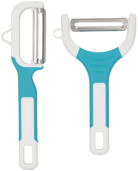 TSB Werk Apfelschäler 2x Sparschäler Gemüseschäler Kartoffelschäler, Spargelschäler, Obstschäler, 2er, Set