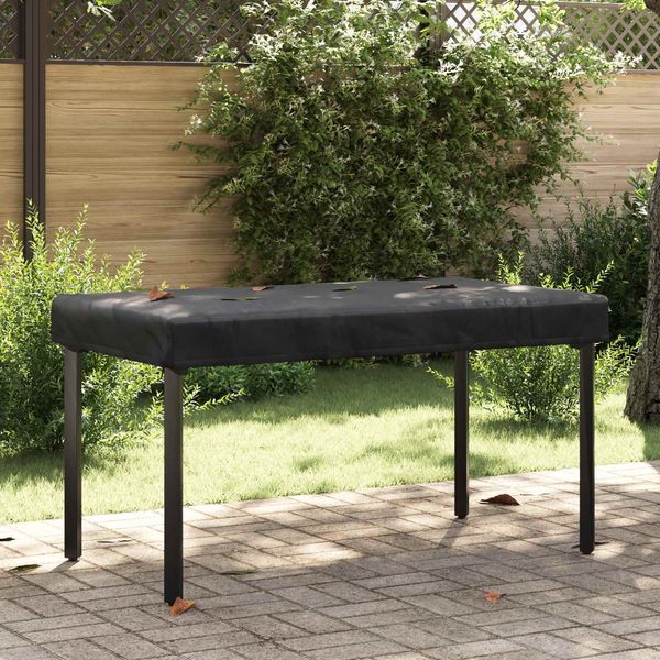 vidaXL Tischdecken Uni Schwarz 142 x 82 x 15 cm Stoff 4106098