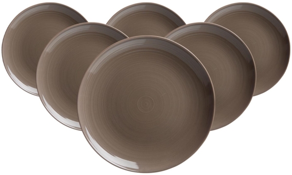 Ritzenhoff & Breker Suomi Dessertteller ø 20 cm braun 6er Set