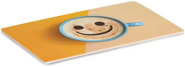 ZELLER 26481 Frühstücksbrettchen HAPPY aus Melamin