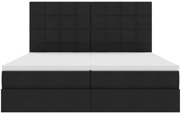 vidaXL Bett mit LED-Lichtleisten Schwarz 180 x 200 cm Stoff 3372835 Bild 11