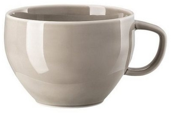 Café au Lait Obertasse Junto Pearl Grey Rosenthal Milchkaffeetasse - Mikrowelle geeignet, Spülmaschinenfest