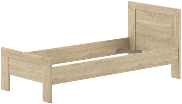 SAM Artikel-Set 4-tlg. best aus, Einzelbett , Nachtkonsole, Kleiderschrank 3-trg, Kommode mit 2 Türen, Ausf. Eiche Melamin Dekor Bild 4