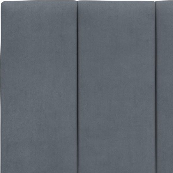 vidaXL Bettgestell mit LED ohne Matratze "Hanko" Dunkelgrau 160x200 cm Samt 3213788 Bild 11