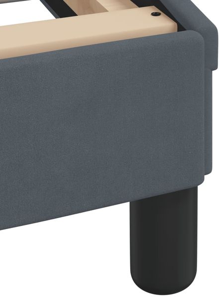 vidaXL Bettgestell mit LED ohne Matratze "Hanko" Dunkelgrau 160x200 cm Samt 3213788 Bild 12