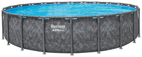Bestway Framepool APX365 Winterfest (Packung, ohne Zubehör), Ø 671 x 132 cm