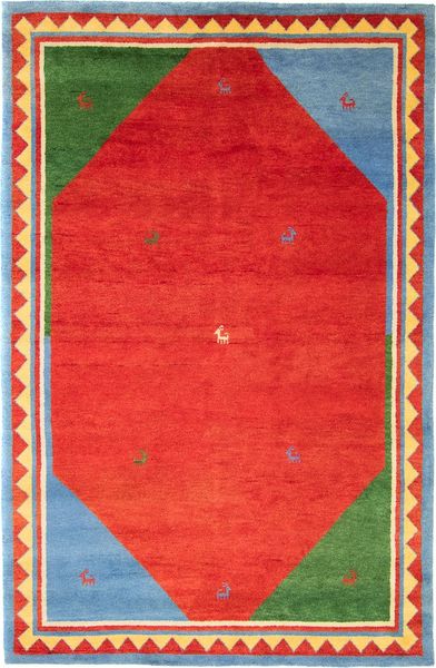 Gabbeh Teppich - Indus »Desert« 300 x 200 cm - rot