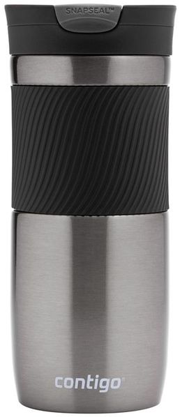 Contigo Thermobecher Byron Snapseal 470 ml Isolierbecher Kaffee-Becher Gunmetal