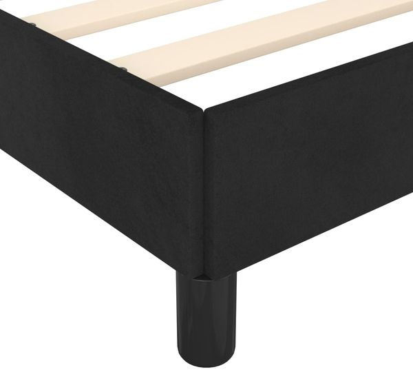 vidaXL Bettgestell mit Kopfteil Schwarz 80x200 cm Samt 3125906 Bild 9