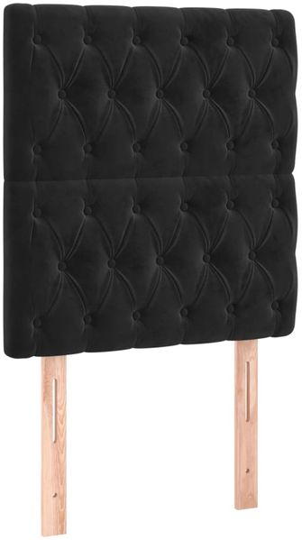 vidaXL Bettgestell mit Kopfteil Schwarz 80x200 cm Samt 3125906 Bild 8