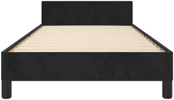 vidaXL Bettgestell mit Kopfteil Schwarz 80x200 cm Samt 3125906 Bild 6