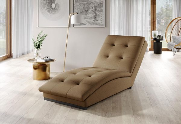 Wohnideebilder Doro Hellbraun Chaiselongue CH-DOR-20NU