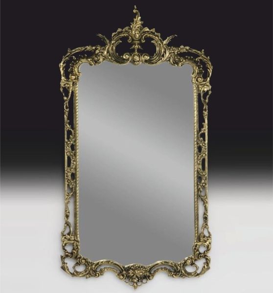 Casa Padrino Luxus Barock Bronze Spiegel Gold H. 83 cm - Barock Möbel