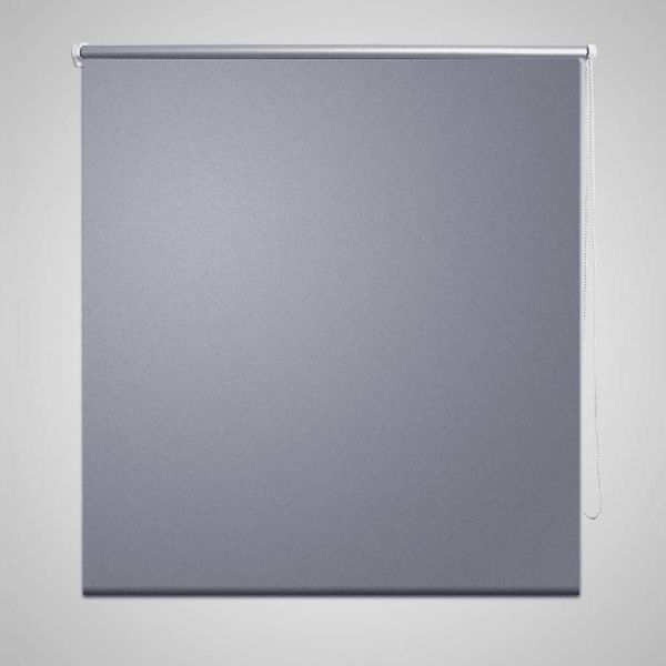 vidaXL Verdunkelungsrollo 84,4 x 230 cm, Stoffbreite 80 cm, grau 240150