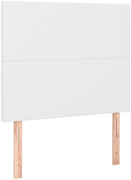 vidaXL Polsterbett mit Matratze & LED Weiß 120x200 cm Kunstleder [3135814] Bild 7