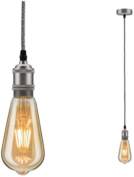 Paulmann 50385 Pendelleuchte Neordic Eldar E27 Grau Nickel