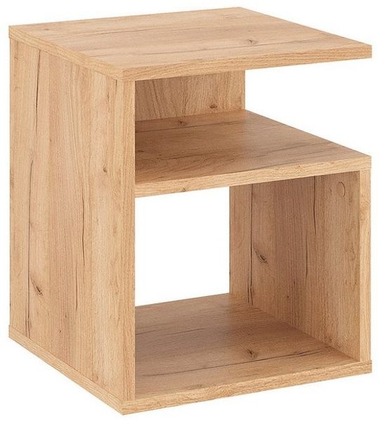 KOMTO Nachttisch Nachtschrank, Beistelltisch mit 2 offene Fächer (1-St)