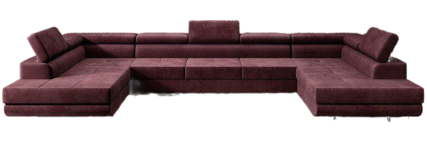 Baidani Sofa Sofa Taormina mit Schlaf- und Klappfunktion (Samt), inkl. Aufbau