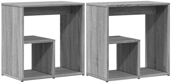 vidaXL Beistelltische 2 Stk. Grau Sonoma 50x30x50 cm Holzwerkstoff 840566