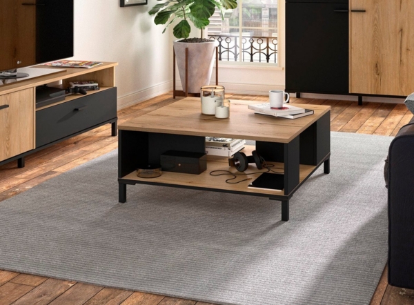 Calicosy Couchtisch quadratisch L81 cm - TRUST - Braun