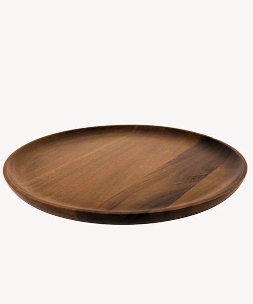 Akazie Pain Plate Servierplatte aus Akazienholz - ø23 x 2 cn