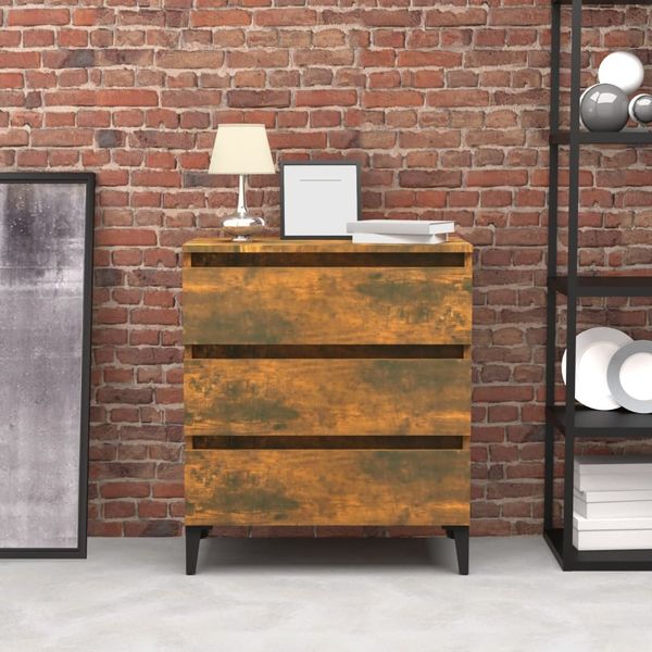 Sideboard Räuchereiche 60 x 35 x 69 cm Holzwerkstoff [815807]