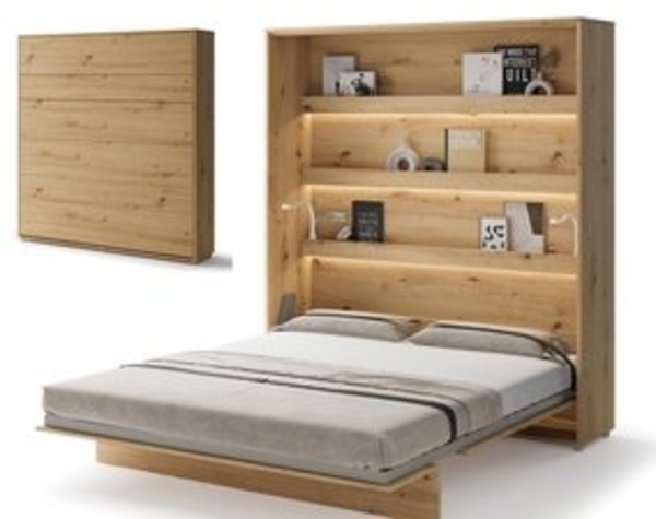Compleo Schrankbett Vertical Wandklappbett Lenart Bed Concept, Ideal für kleine Räume Bild 5