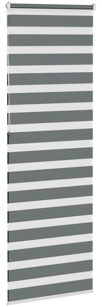 vidaXL Doppelrollo Dunkelgrau 90x230 cm Stoffbreite 85,9 cm Polyester 4014181 Bild 4