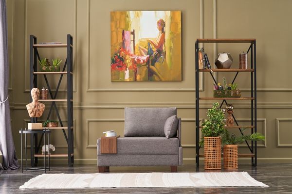 1-Sitzer-Sofa, 'Fly', 80 x 75 x 100, Braun