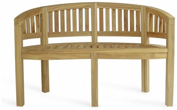 More2Home Gartenbank BANANE, Teakholz, 150 cm