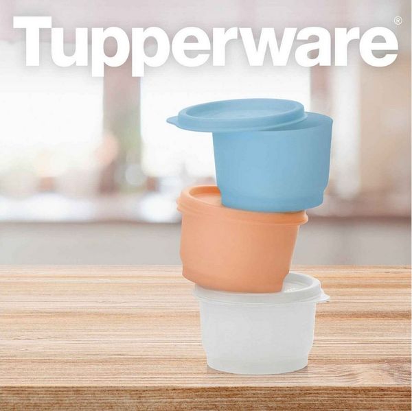 TUPPERWARE Frischhaltedose Frische Behälter - Kunterbunt 110ml (3-teilig)
