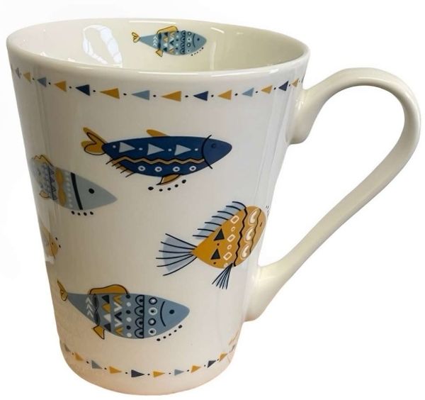 Tasse Kaffeetasse 'Tribaly' Maritim mit Fischen