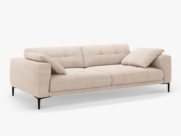 Micadoni Sofa Bemy 4-Sitzer Strukturierter Stoff Sand Bild 2