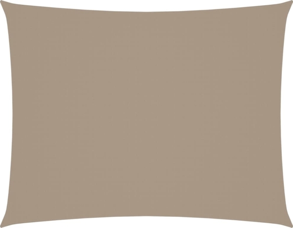 vidaXL Sonnensegel Oxford-Gewebe Rechteckig 2x3 m Taupe 135420 Bild 1