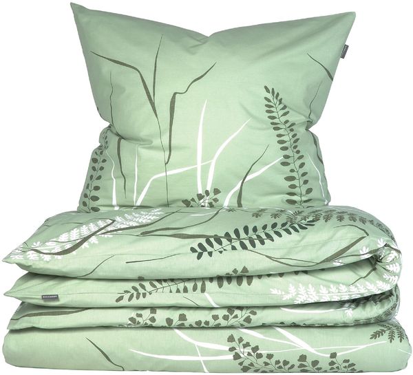 Schiesser Bettwäscheset Annic - Renforcé - 2-teilig - 155 x 220 cm - Grün