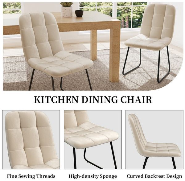 Jiexi Esszimmerstuhl esszimmerstühle 2er/4er/6er/8er set stühle esszimmer küchenstühle