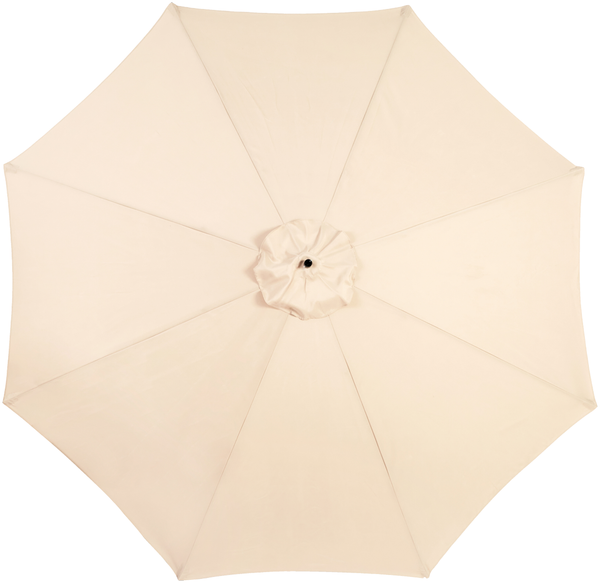 Flieks Sonnenschirm 294 x 294 cm, Kurbel & Neigefunktion, Ampelschirm mit UPF50+, Wasserabweisend, 8 Streben, Stahl + Polyester, Beige Bild 9
