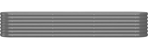 vidaXL Hochbeet Verzinkter Stahl 224x40x36 cm Grau 318874 Bild 3