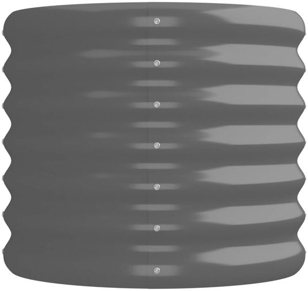 vidaXL Hochbeet Verzinkter Stahl 224x40x36 cm Grau 318874 Bild 4
