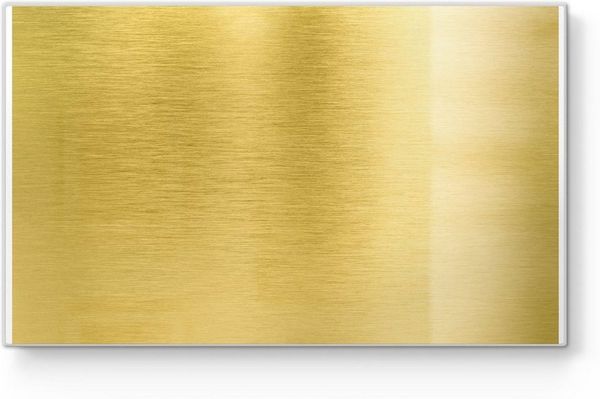 DEQORI Schneidebrett 'Gebürstete Goldoberfläche', Glas, Platte Frühstücksbrett Schneideplatte